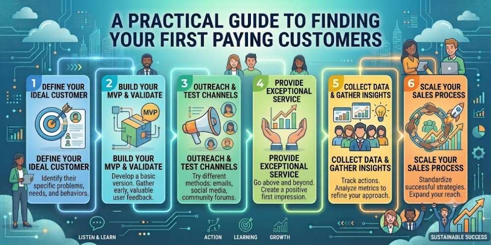 A Practical Guide to Finding Your First Paying Customers