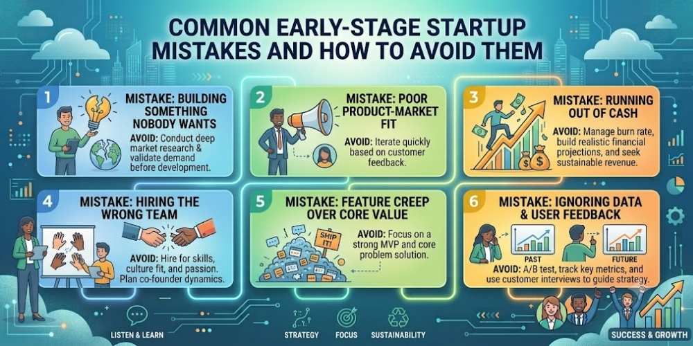 Common Early-Stage Startup Mistakes and How to Avoid Them