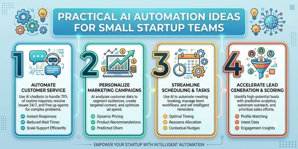 Practical AI Automation Ideas for Small Startup Teams