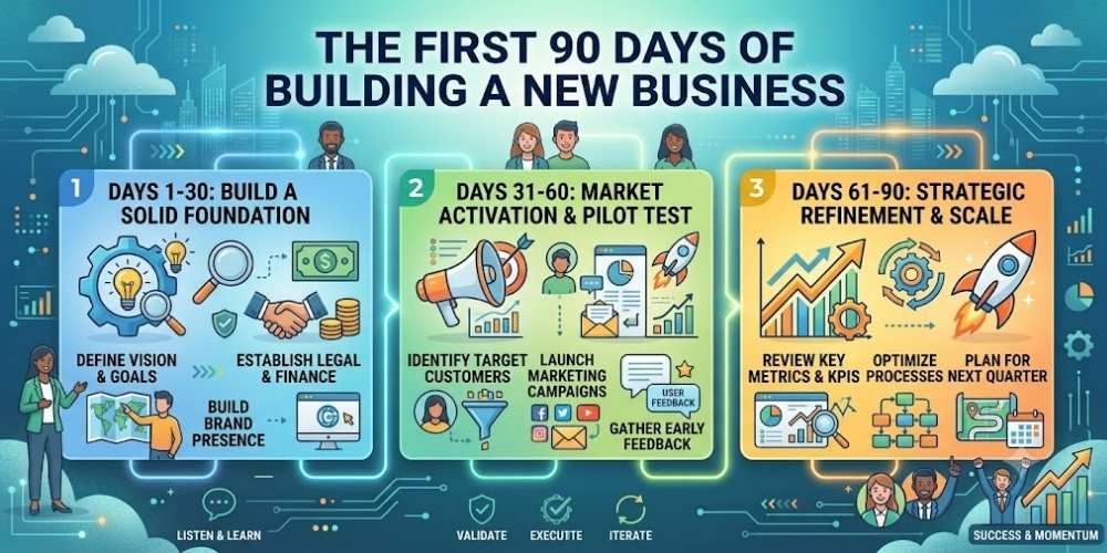 The First 90 Days of Building a New Business